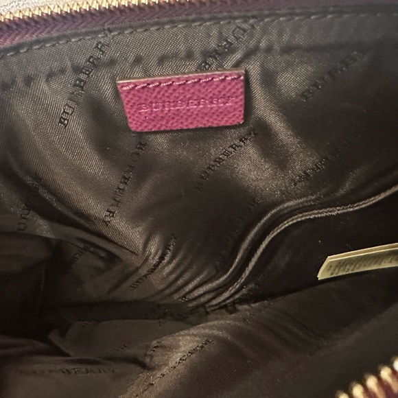 NWT ✨ Burberry Plum Reese D-Ring Chain Strap Leather Crossbody - Picture 9 of 9